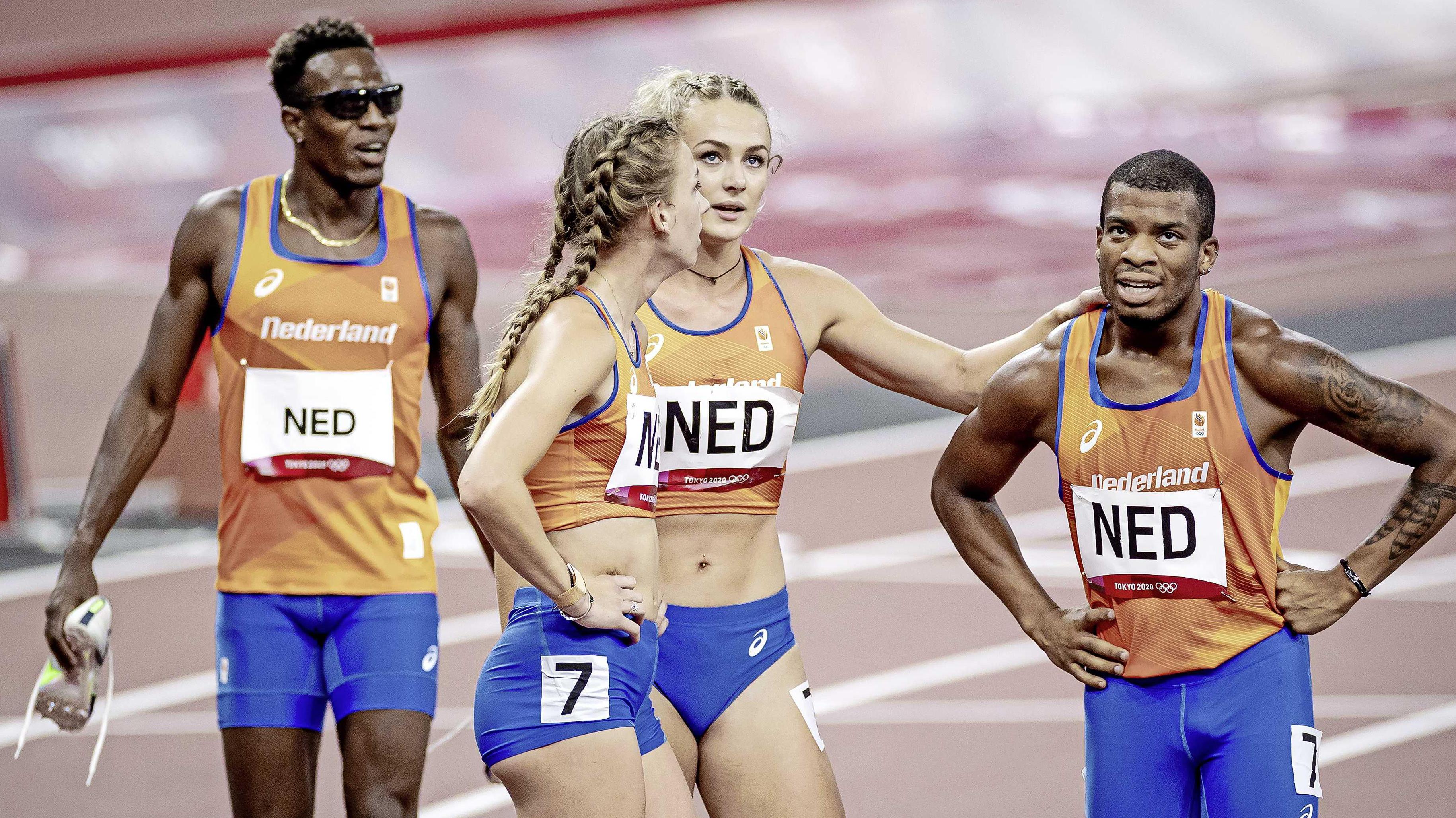 Gelukkig is dat Vrijwillig Tussendoortje Nederland grijpt net naast medaille op 4x400 meter gemengde estafette |  Sport | Telegraaf.nl
