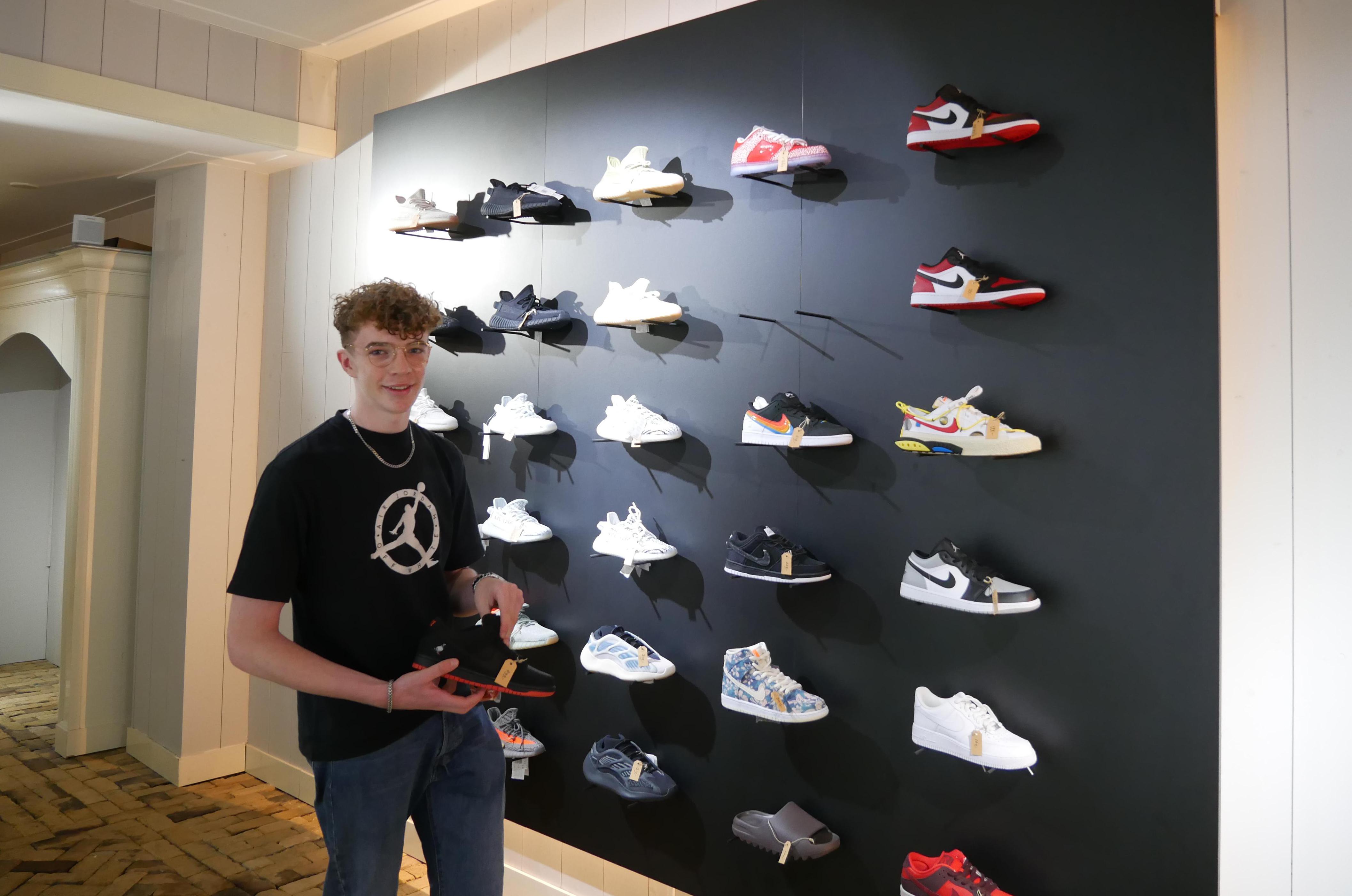 Dankzegging Maakte zich klaar Vertrouwen Justin is pas 17 en heeft al zijn eigen winkel voor exclusieve sneakers in  Hoorn | Noordhollandsdagblad
